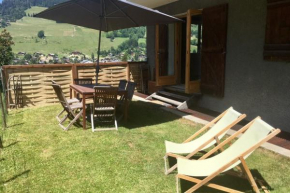 Luxury furnished apartment with garden and a magnificent open views Megève